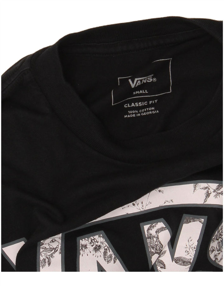 Vans Mens Classic Fit Graphic Top Long Sleeve Small Black Cotton