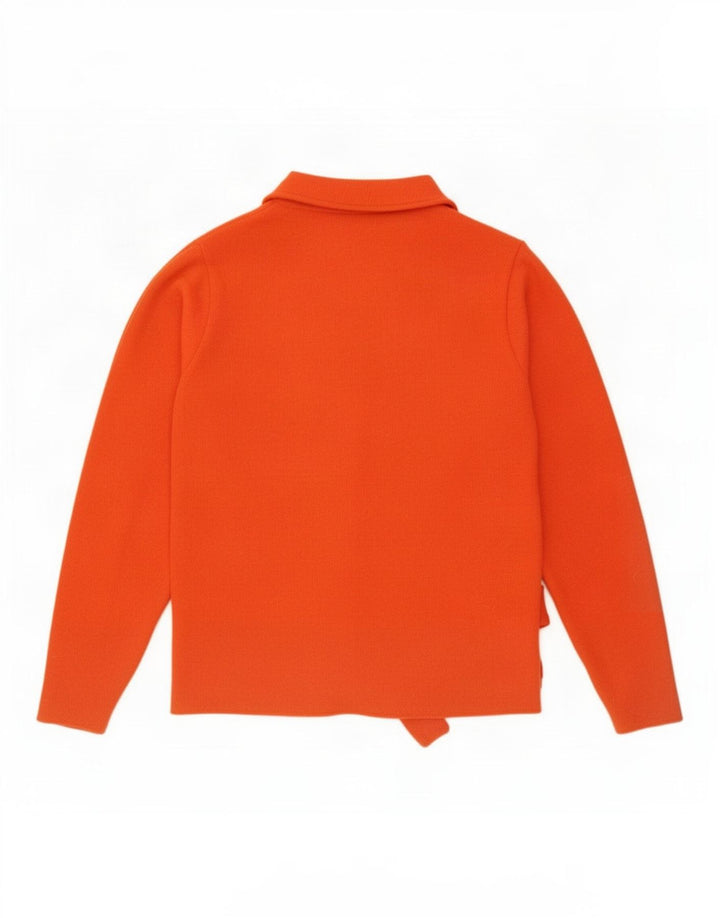 Zara Womens Oversized Turtle Neck Jumper Sweater UK 10 Small Orange
