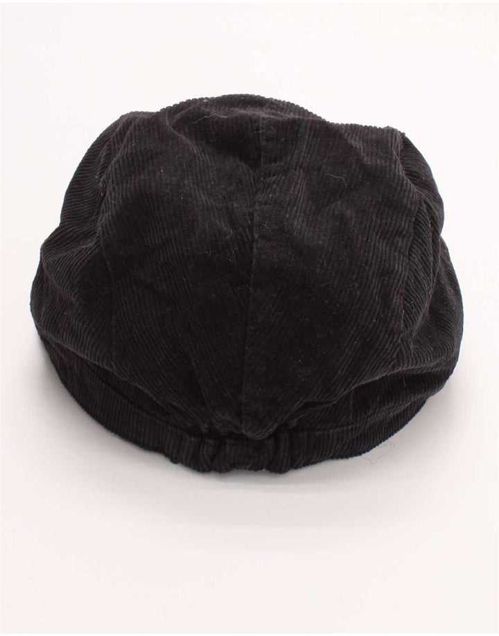 Koan Womens Corduroy Newsboy Cap Large Black Cotton