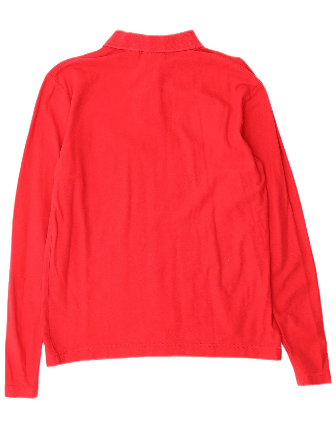 Fila Mens Long Sleeve Polo Shirt Small Red Cotton