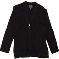 CHAPS Womens Classics Cardigan Sweater UK 12 Medium Black Cotton Vintage Chaps and Second-Hand Chaps from Messina Hembry 