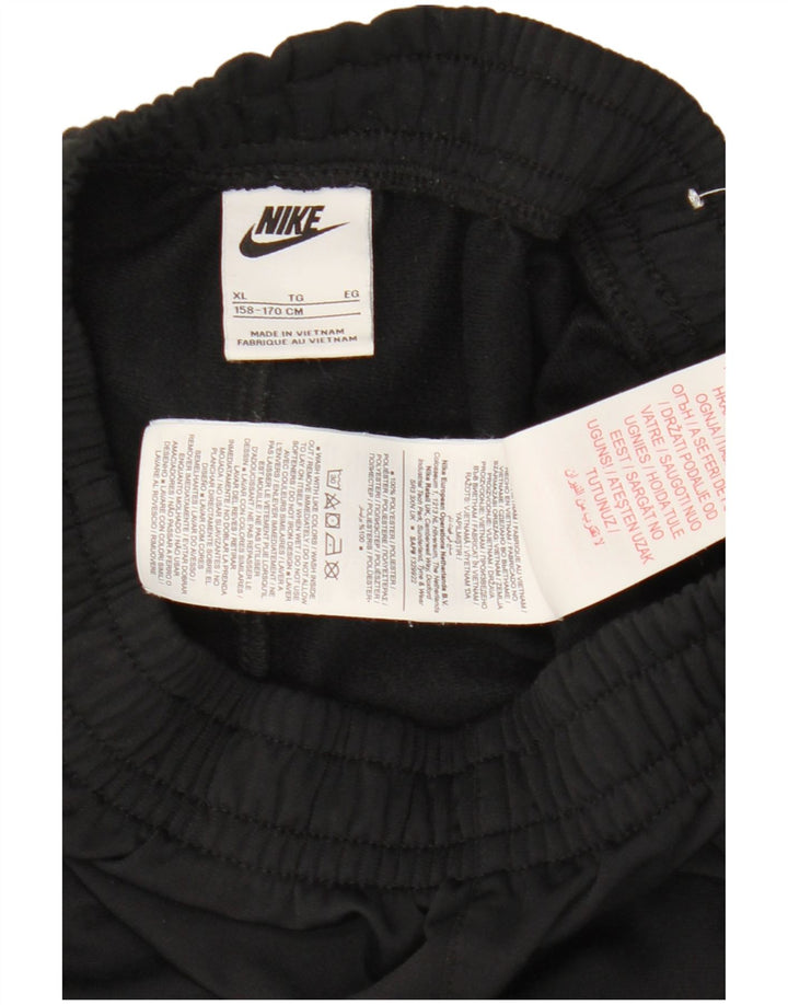 Nike Boys Tracksuit Trousers Joggers 13-14 Years XL Black Polyester