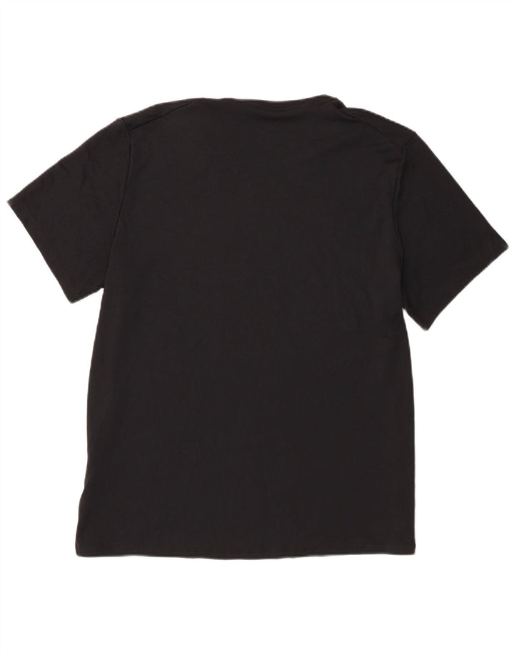 Nike Mens Dri Fit T-Shirt Top Large Black Polyester