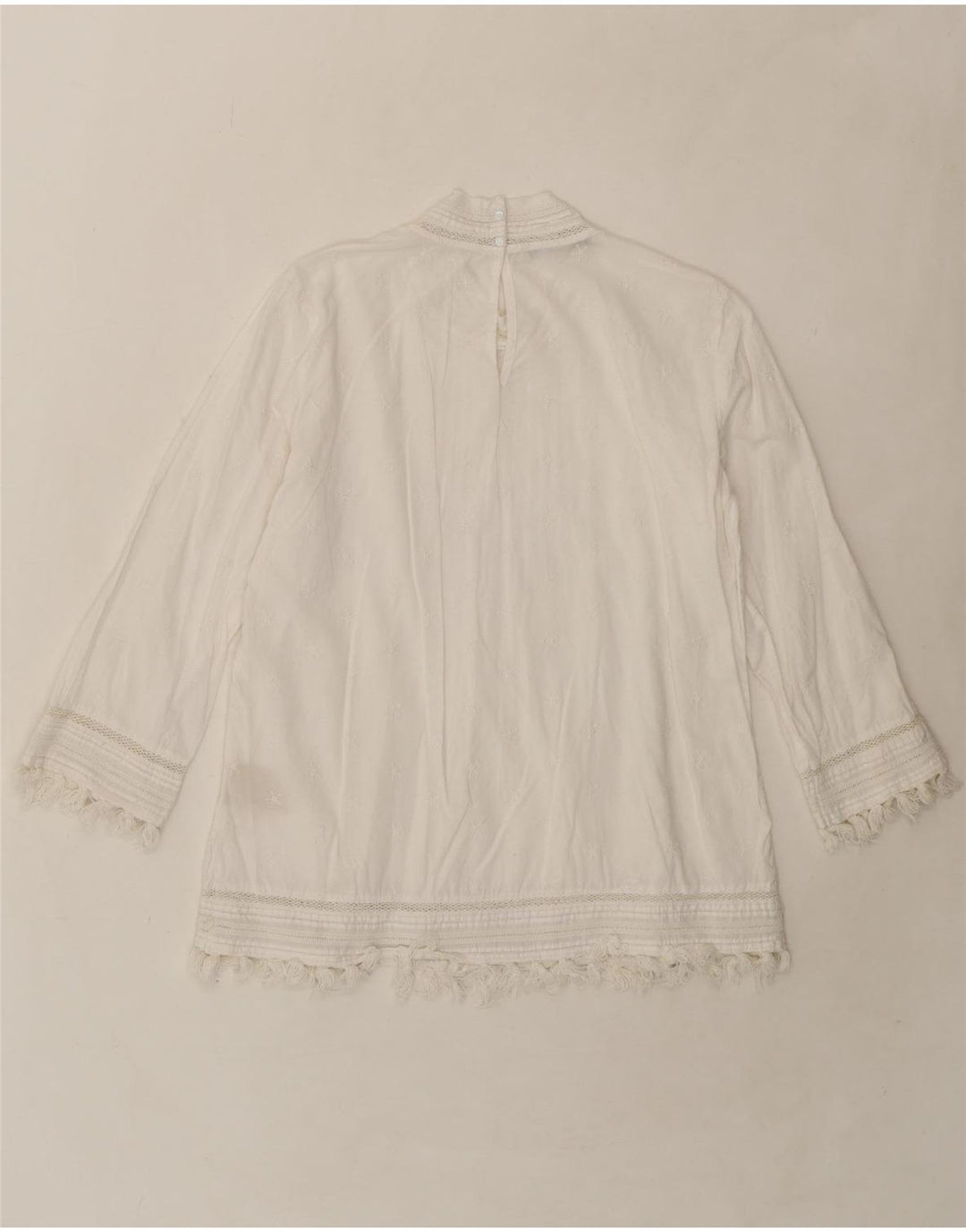 SCOTCH & SODA Womens 3/4 Sleeve Blouse Top UK 16 Large White Vintage Scotch & Soda and Second-Hand Scotch & Soda from Messina Hembry 