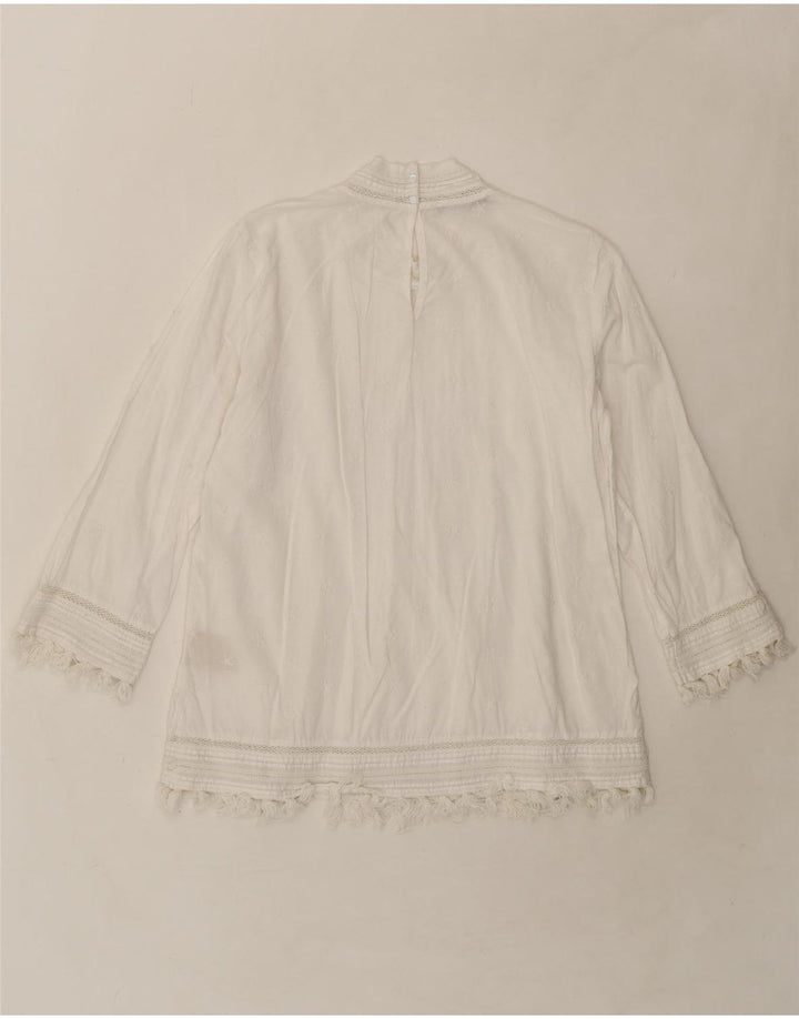 SCOTCH & SODA Womens 3/4 Sleeve Blouse Top UK 16 Large White Vintage Scotch & Soda and Second-Hand Scotch & Soda from Messina Hembry 