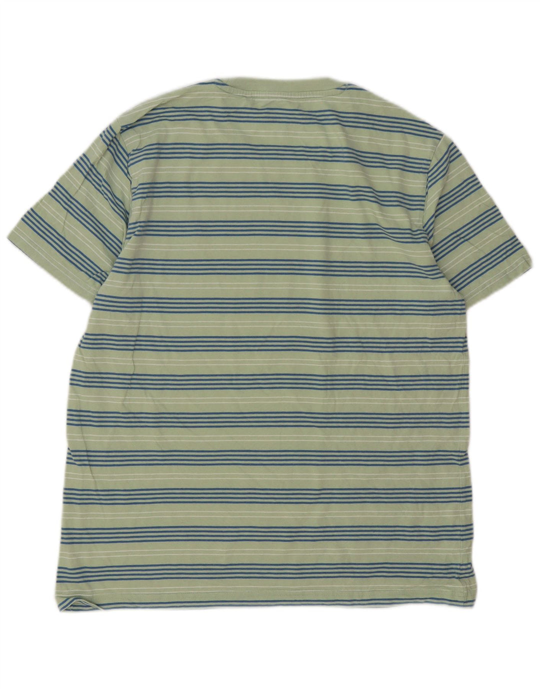 Penguin Mens T-Shirt Top Large Green Striped