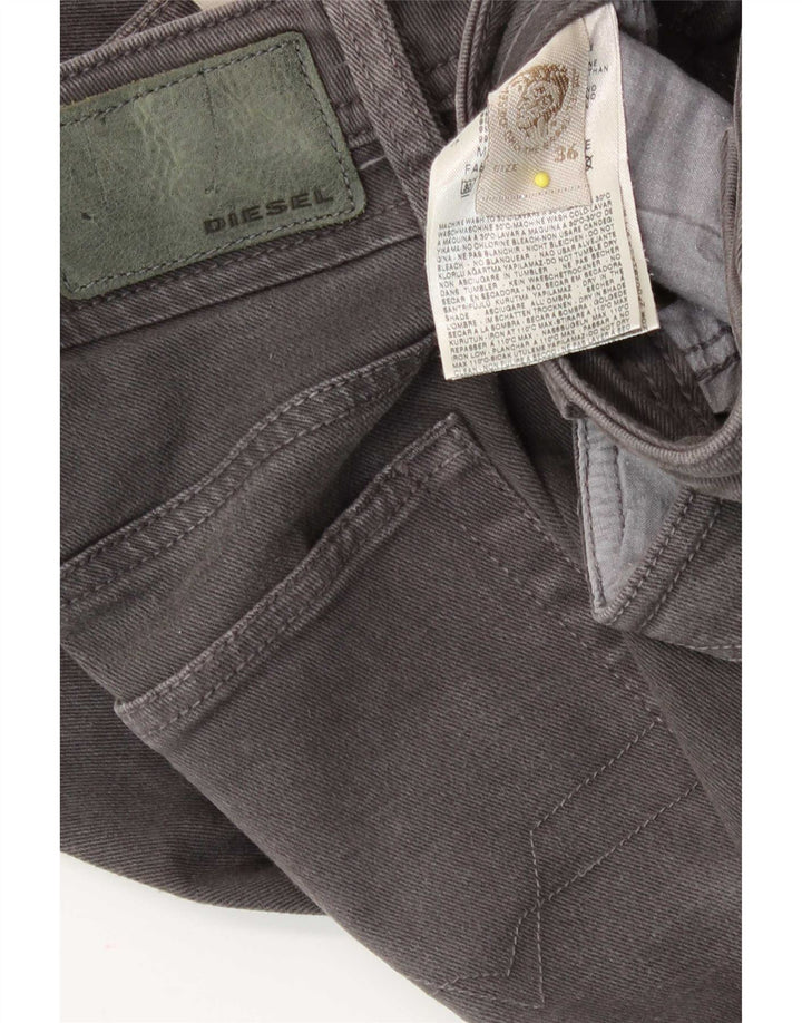 Diesel Mens Slim Jeans W36 L34 Grey Cotton