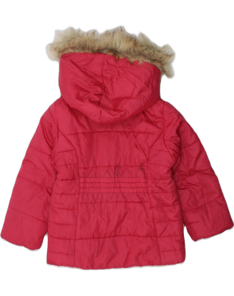 TOMMY HILFIGER Girls Hooded Padded Jacket 3-4 Years Pink Polyester | Vintage Tommy Hilfiger | Thrift | Second-Hand Tommy Hilfiger | Used Clothing | Messina Hembry 