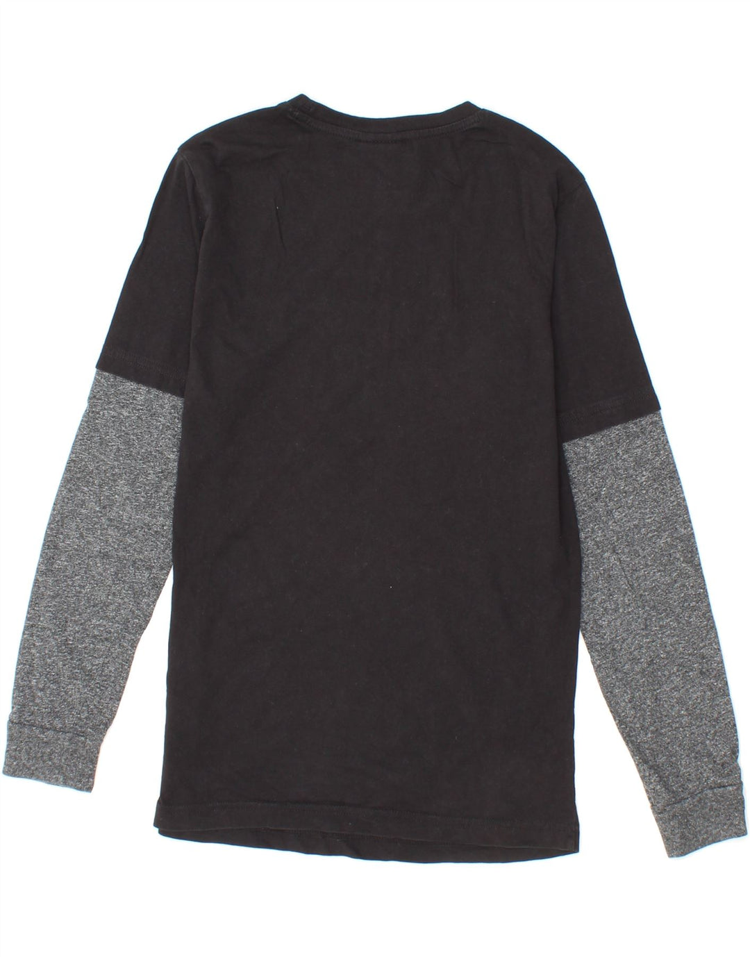 CHAMPION Boys Graphic Top Long Sleeve 11-12 Years Large Black Colourblock Vintage Champion and Second-Hand Champion from Messina Hembry 