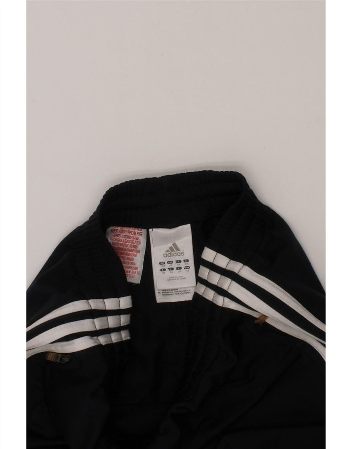 ADIDAS Boys Tracksuit Trousers 7-8 Years  Black Polyester Vintage Adidas and Second-Hand Adidas from Messina Hembry 