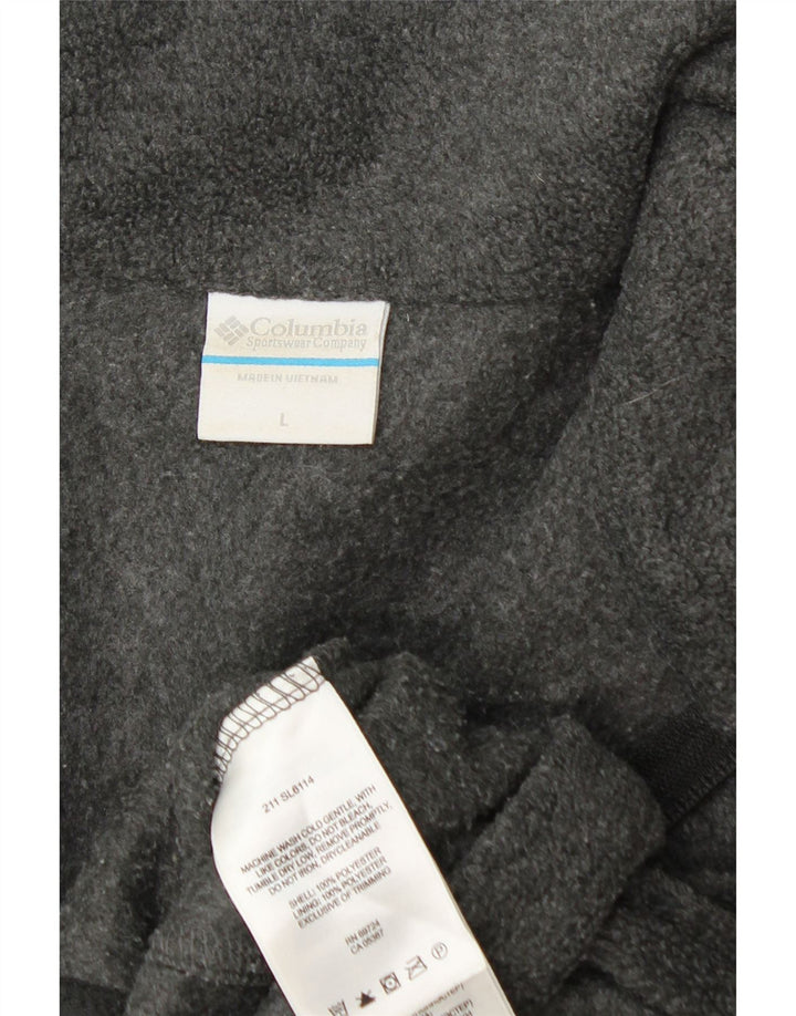 COLUMBIA Mens Fleece Jacket UK 40 Large Grey Polyester