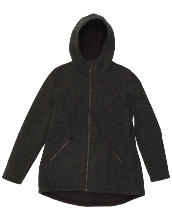 The North Face Womens Zip Hoodie Sweater UK 16 Large Grey Polyester