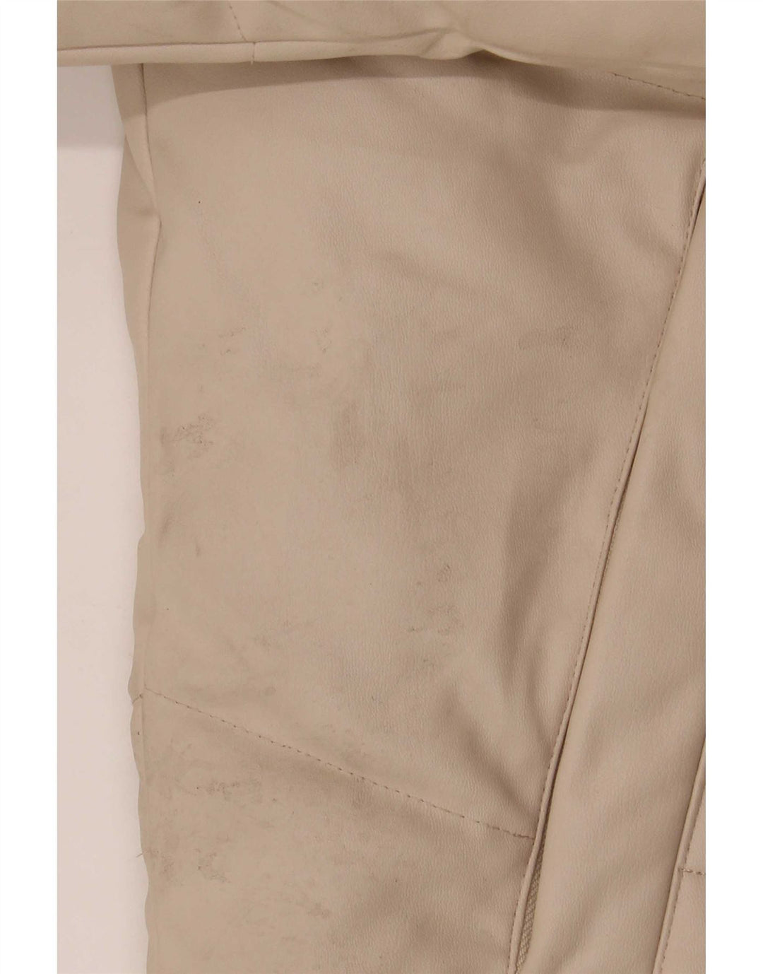 Zara Womens Hooded Oversized Padded Jacket UK 10 Small Beige Polyester