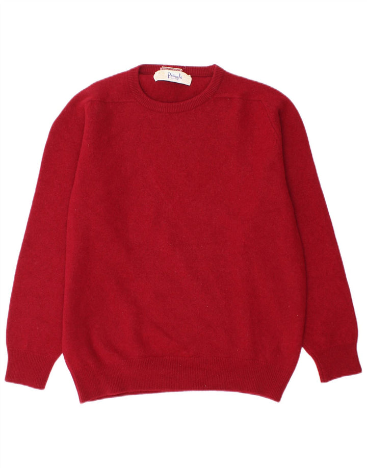 Pringle Mens Crew Neck Jumper Sweater IT 44 XS Red
