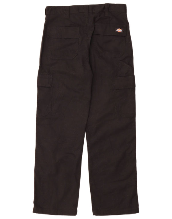 Dickies Mens Straight Cargo Trousers W30 L30 Black Polyester