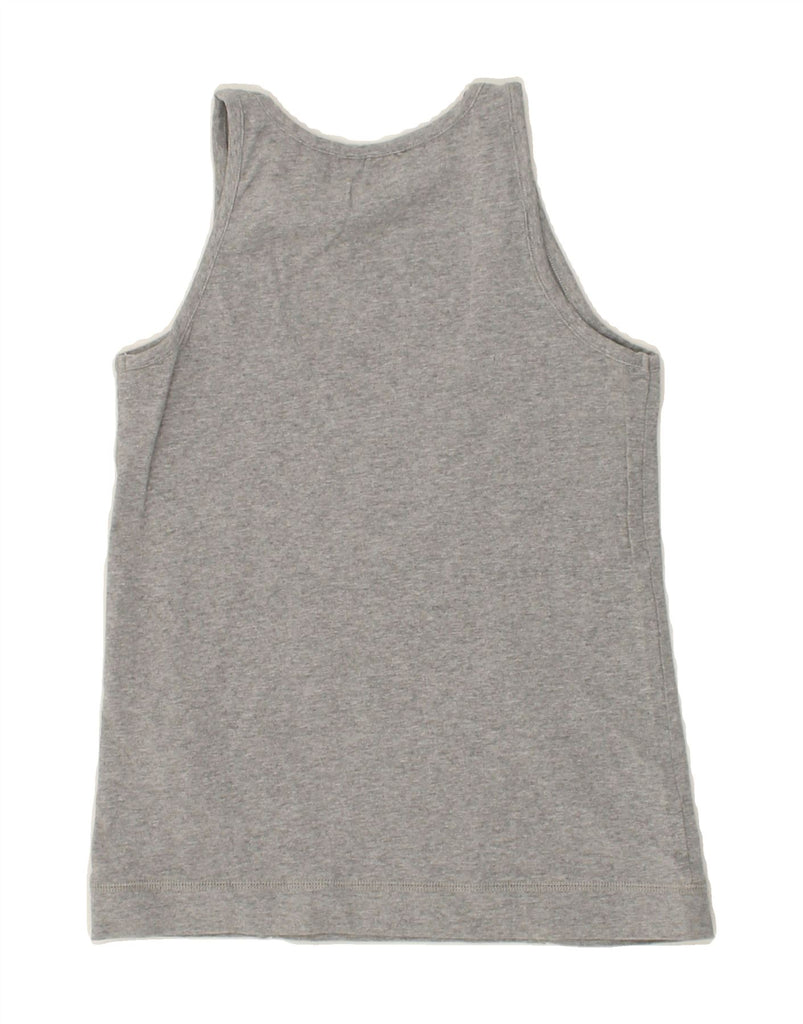 CHAMPION Girls Vest Top 9-10 Years Grey Cotton | Vintage Champion | Thrift | Second-Hand Champion | Used Clothing | Messina Hembry 