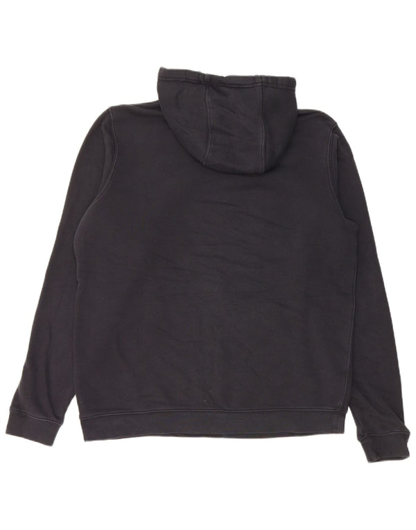 Nike Mens Graphic Hoodie Jumper Medium Black Cotton