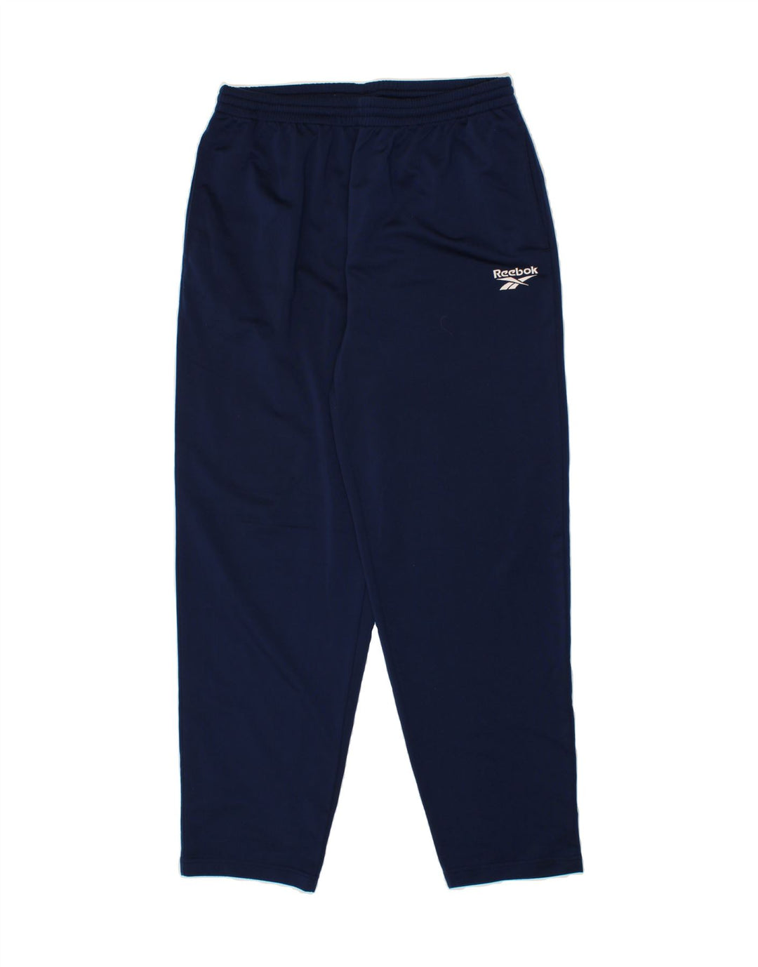 REEBOK Mens Tracksuit Trousers Medium  Navy Blue Polyester Vintage Reebok and Second-Hand Reebok from Messina Hembry 