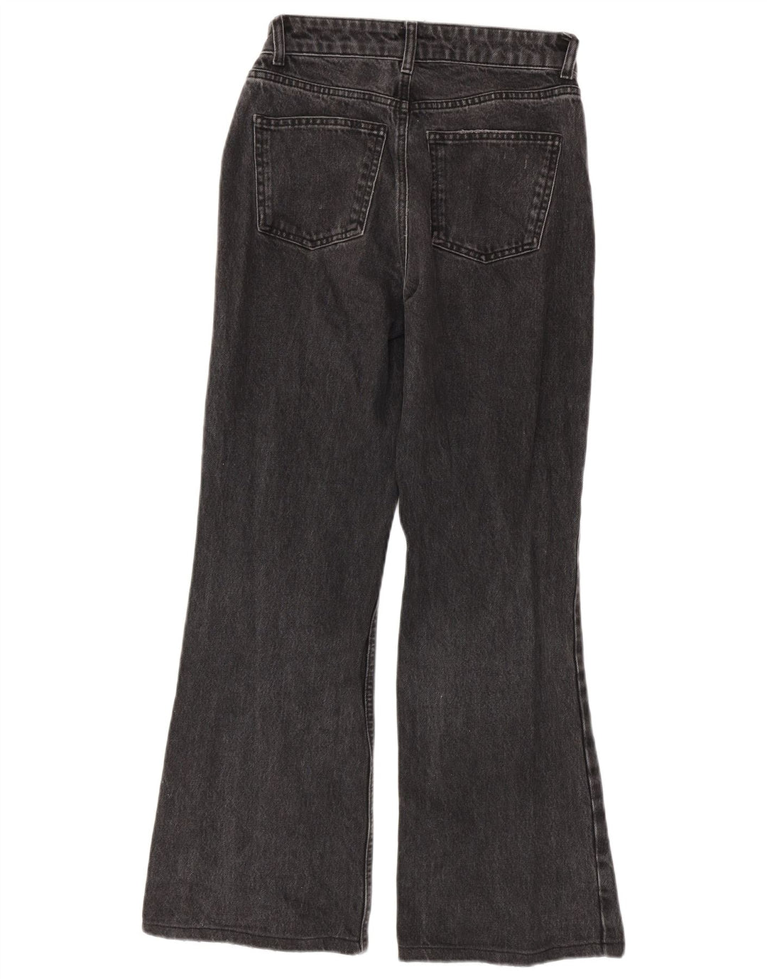 Topshop Womens Flared Jeans W26 L30 Grey Cotton