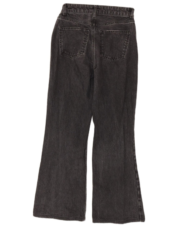 Topshop Womens Flared Jeans W26 L30 Grey Cotton
