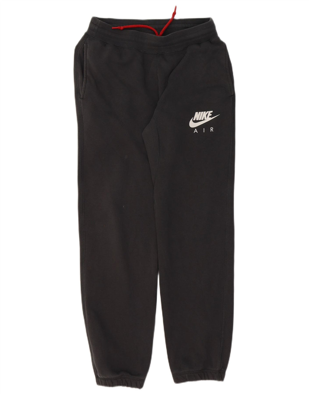 NIKE Mens Graphic Tracksuit Trousers Joggers Small Navy Blue Cotton