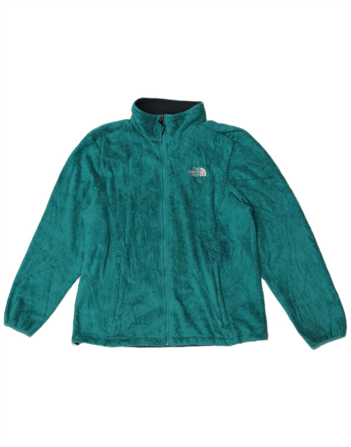 The North Face Womens Fleece Jacket UK 18 XL Turquoise Polyester