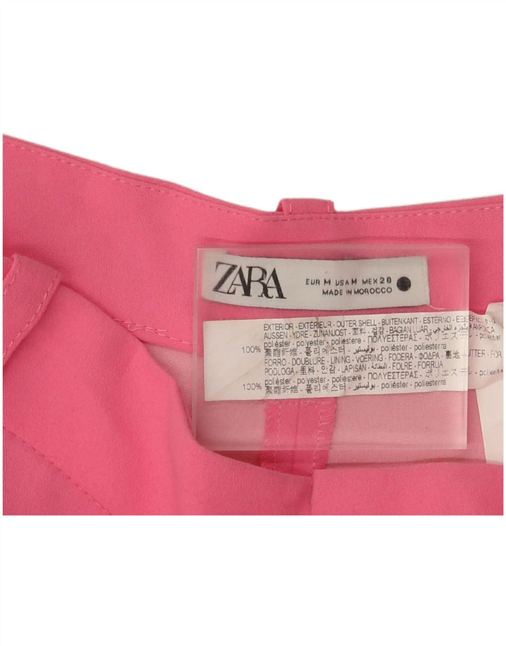 Zara Womens Casual Shorts Medium W28 Pink Polyester
