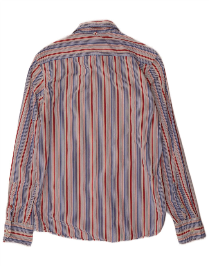 Tommy Hilfiger Mens Shirt Small Multicoloured Striped Cotton