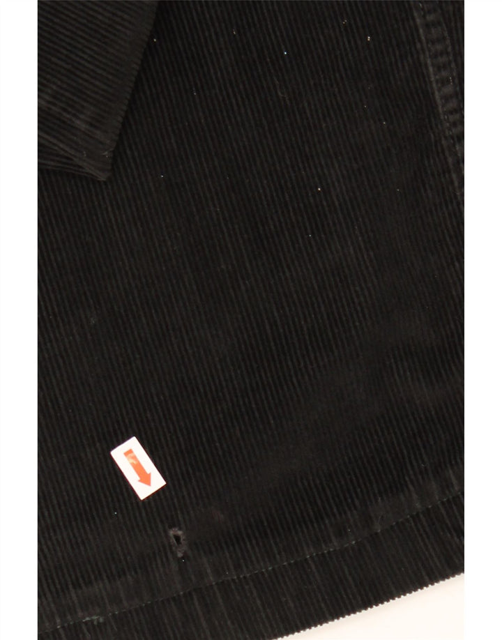 CONTE OF FLORENCE Mens Corduroy Cropped Trousers IT 50 Large W34 L25 Black