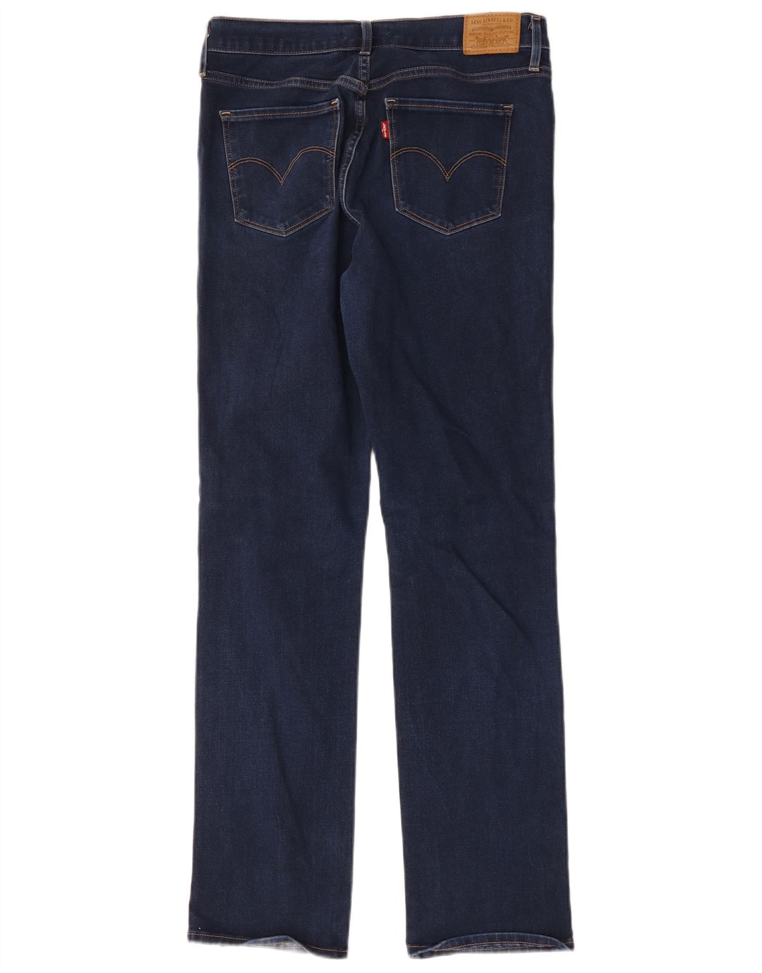 Levi's Womens 314 Shaping Straight Jeans W30 L31 Navy Blue Cotton