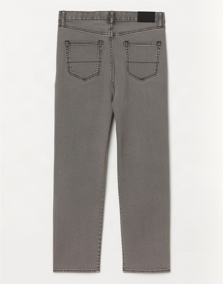 Marks & Spencer Mens Regular Straight Jeans W36 L29 Grey Cotton