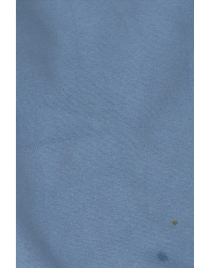 Crew Clothing Mens Zip Neck Sweatshirt Jumper Medium Blue Cotton