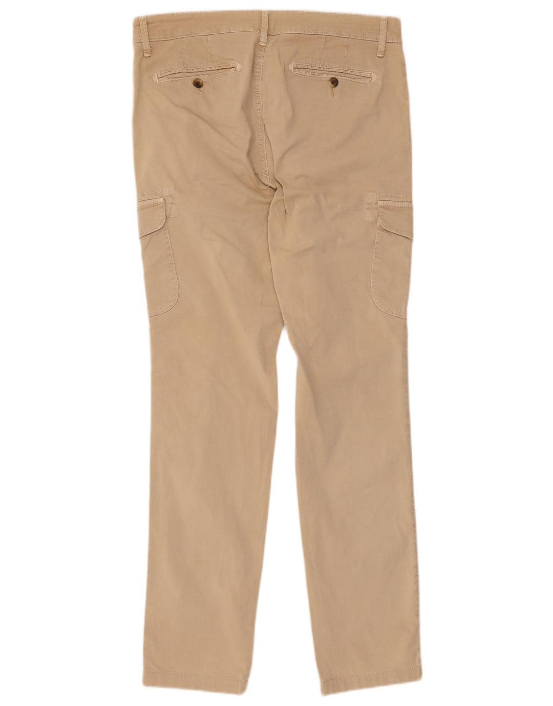 RIFLE Mens Slim Cargo Trousers W31 L30 Beige