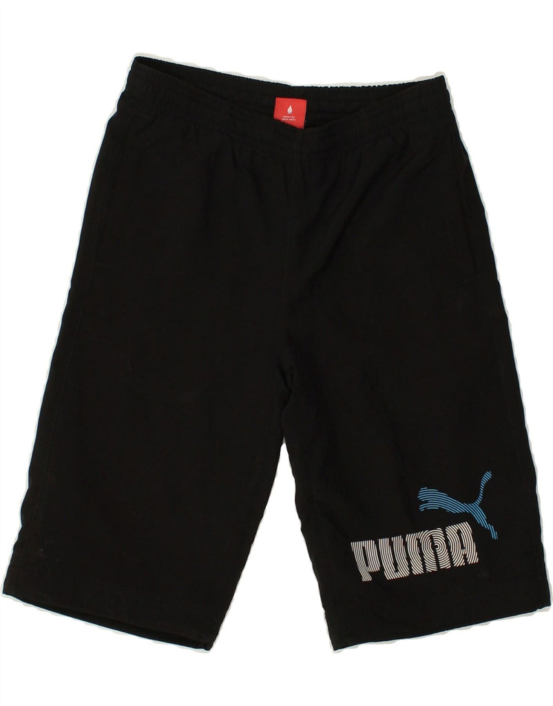 PUMA Boys Graphic Sport Shorts 7-8 Years  Black | Vintage Puma | Thrift | Second-Hand Puma | Used Clothing | Messina Hembry 