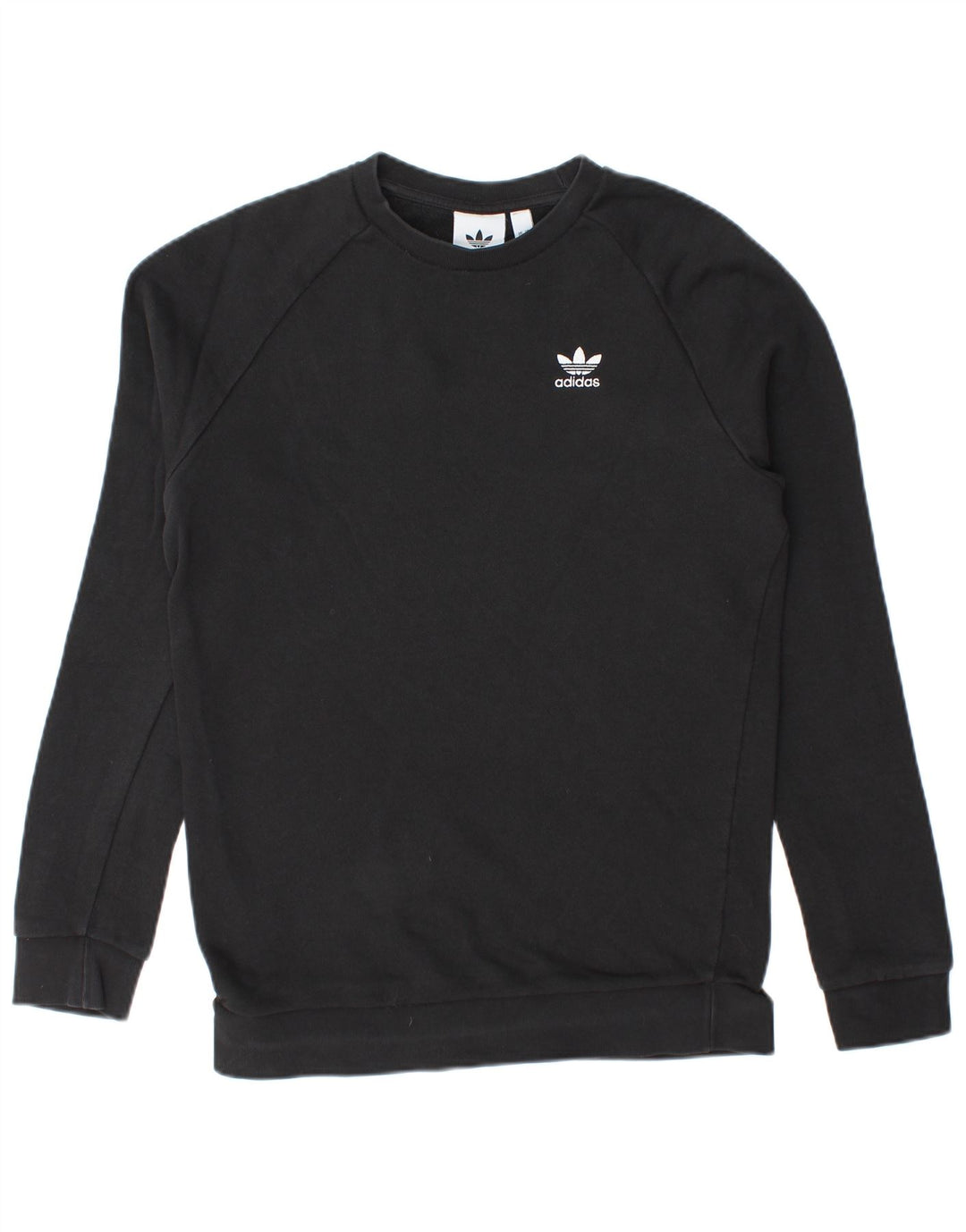 Adidas Mens Sweatshirt Jumper XS Black Cotton