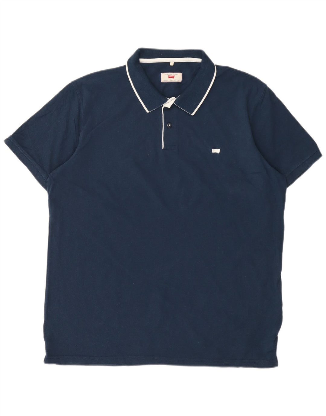 Carrera Mens Polo Shirt 2XL Navy Blue Cotton