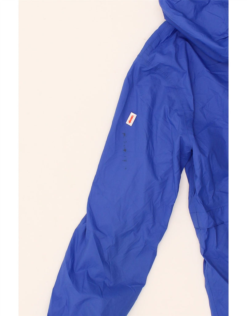MOUNTAIN WAREHOUSE Girls Hooded Raincoat 9-10 Years Blue Nylon Vintage Mountain Warehouse and Second-Hand Mountain Warehouse from Messina Hembry 