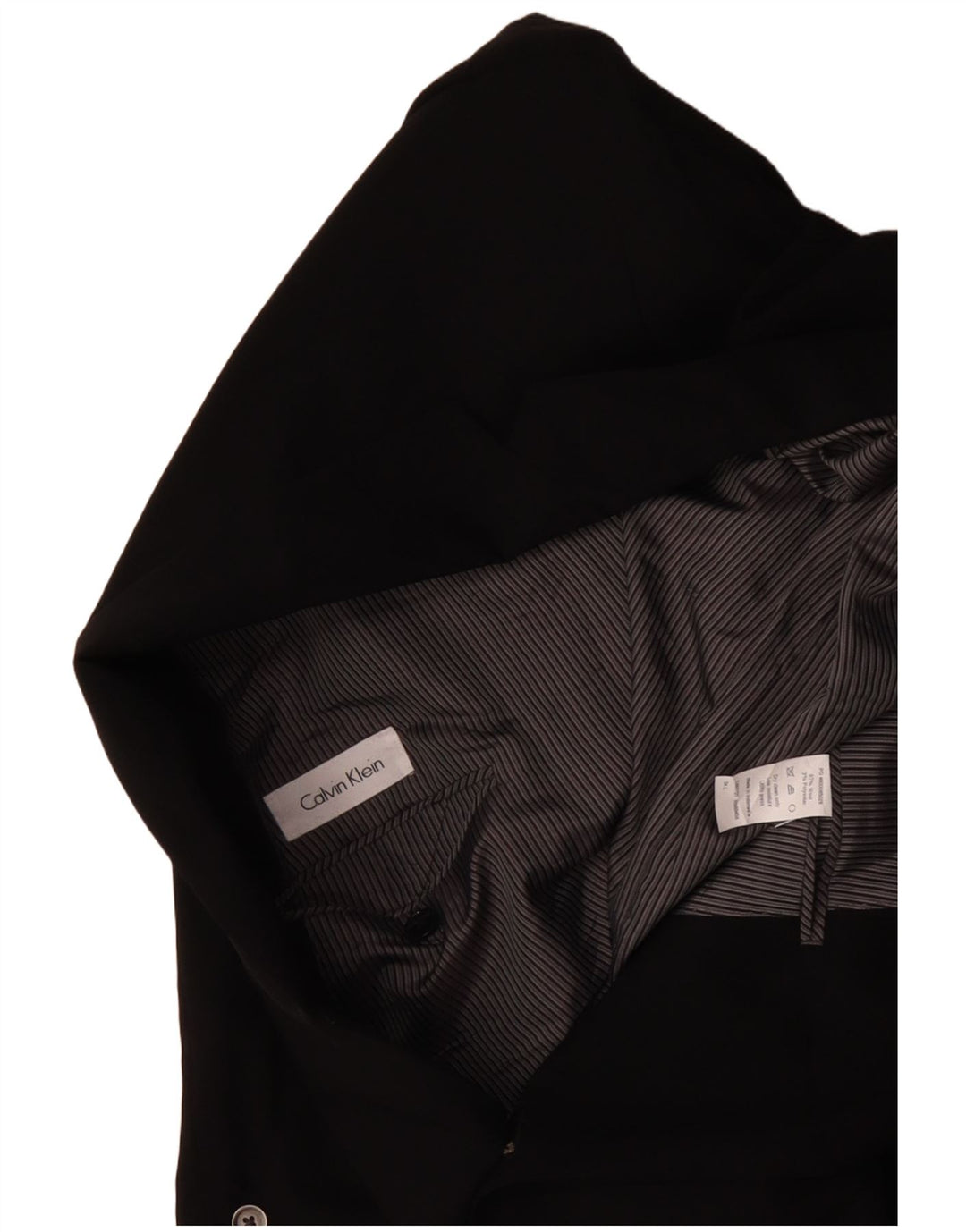 CALVIN KLEIN Mens 2 Button Blazer Jacket IT 54 2XL Black Wool