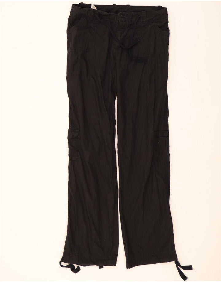 BENETTON Womens Straight Cargo Trousers W30 L33 Black Vintage Benetton and Second-Hand Benetton from Messina Hembry 