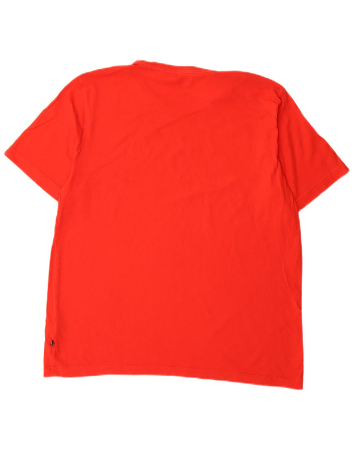 Puma Mens Graphic T-Shirt Top Large Red Cotton