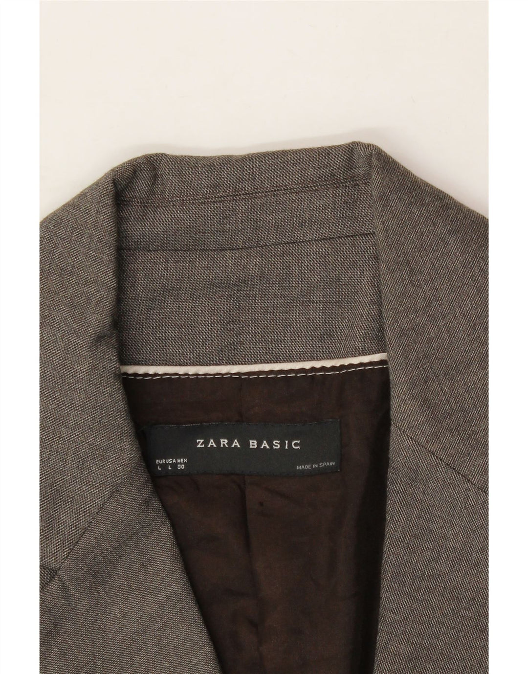 ZARA Womens 1 Button Blazer Jacket UK 16 Large Brown Viscose Vintage Zara and Second-Hand Zara from Messina Hembry 