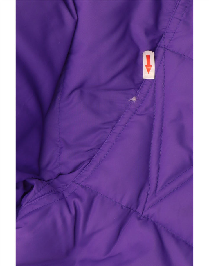 Geo Spirit Womens Padded Jacket IT 42 Medium Purple Polyamide
