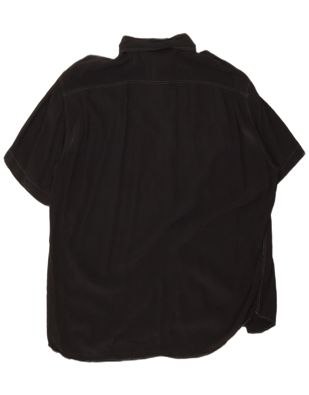 Cacharel Mens Tall Short Sleeve Shirt XL Black