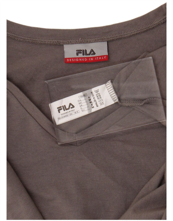 FILA Mens T-Shirt Top Medium Grey Cotton