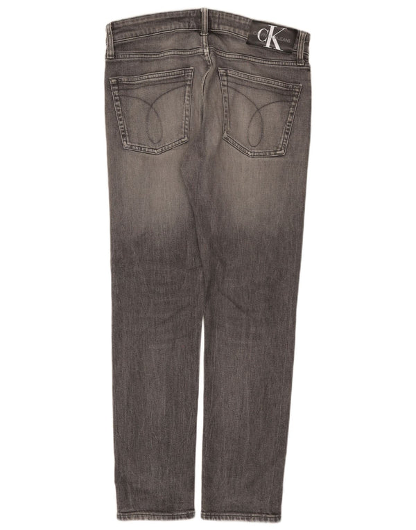 Calvin Klein Mens Larston Slim Jeans W32 L30 Grey Cotton