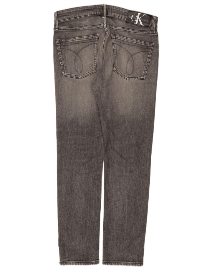 Calvin Klein Mens Larston Slim Jeans W32 L30 Grey Cotton
