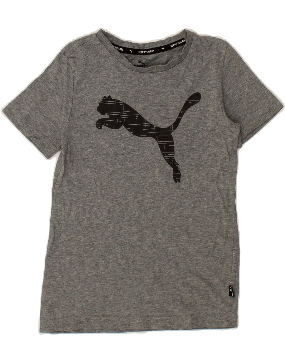 PUMA Boys Graphic T-Shirt Top 9-10 Years  Grey Cotton Vintage Puma and Second-Hand Puma from Messina Hembry 