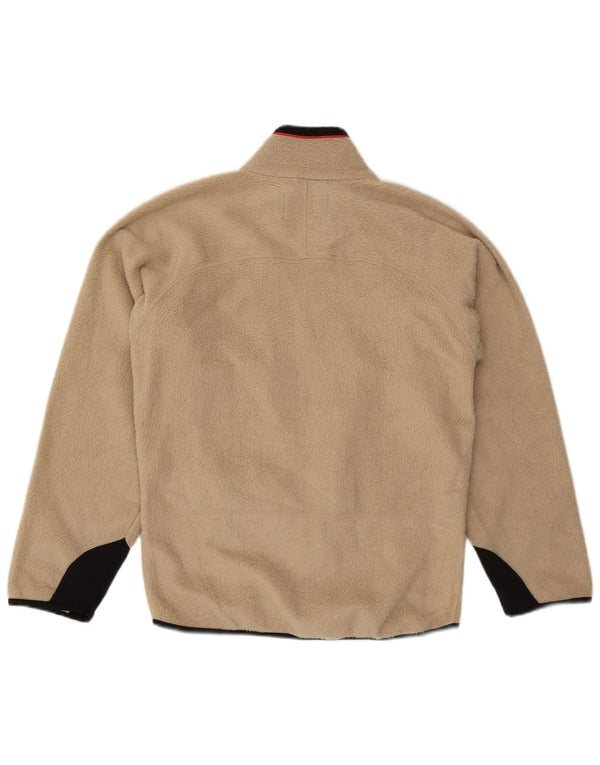 Fila Mens Fleece Jacket UK 36 Small Beige Polyester