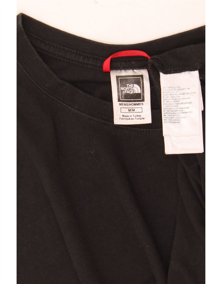 The North Face Mens T-Shirt Top Medium Black Cotton