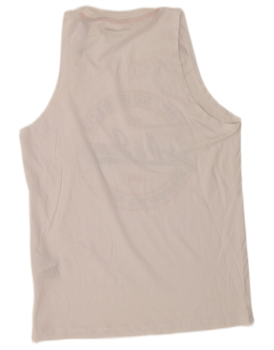 Jack & Jones Mens Graphic T-Shirt Top Medium White Cotton